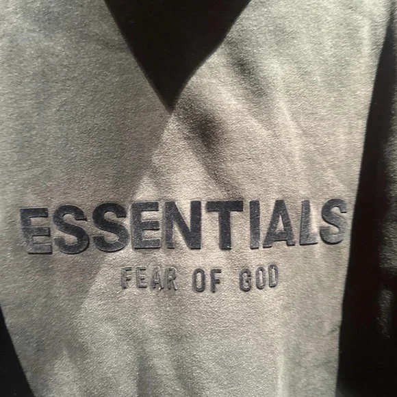 Essentials Black Logo Pullover Hoodie - Picture 4 of 6